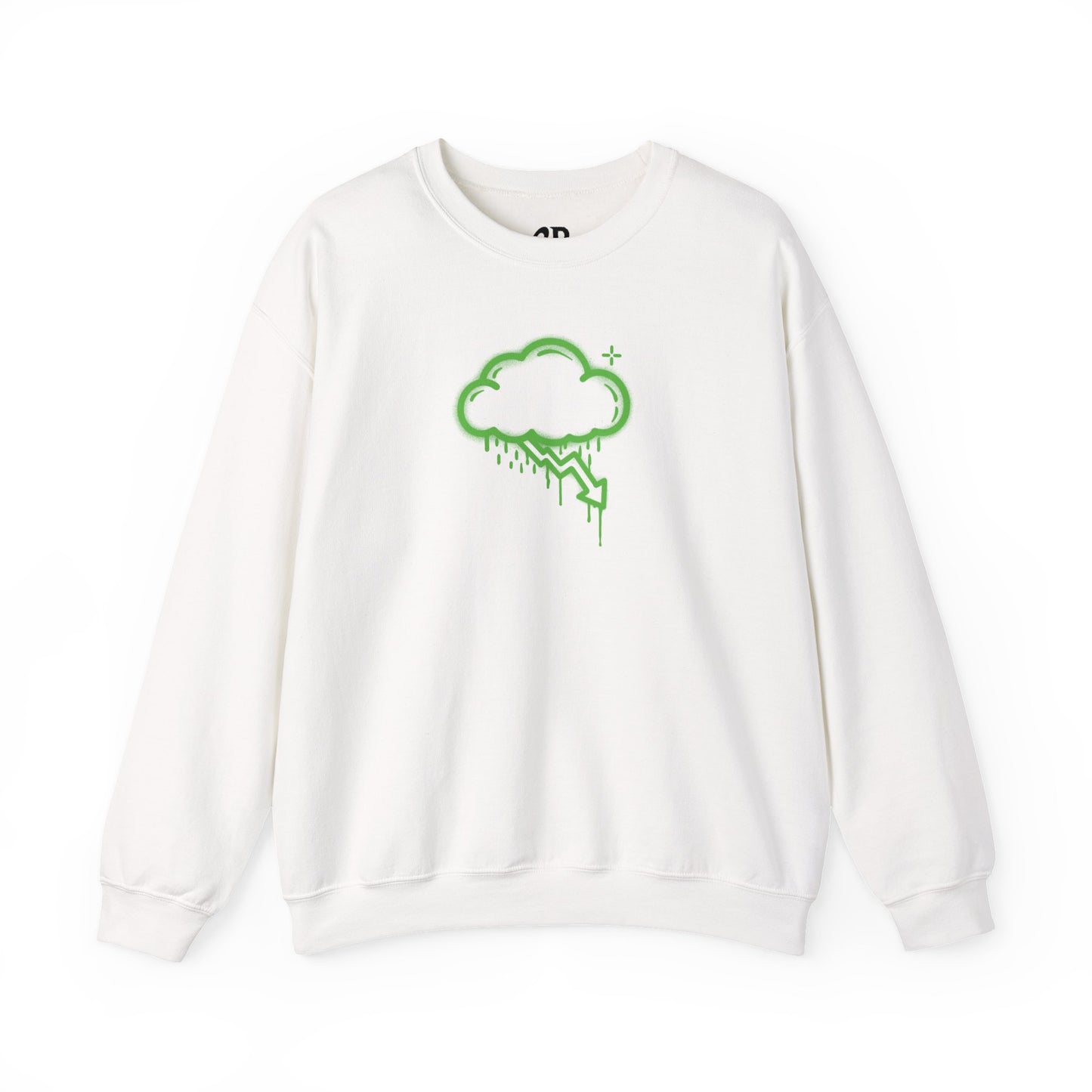 Green Graffiti Crash Cloud Crewneck (9 Colors)