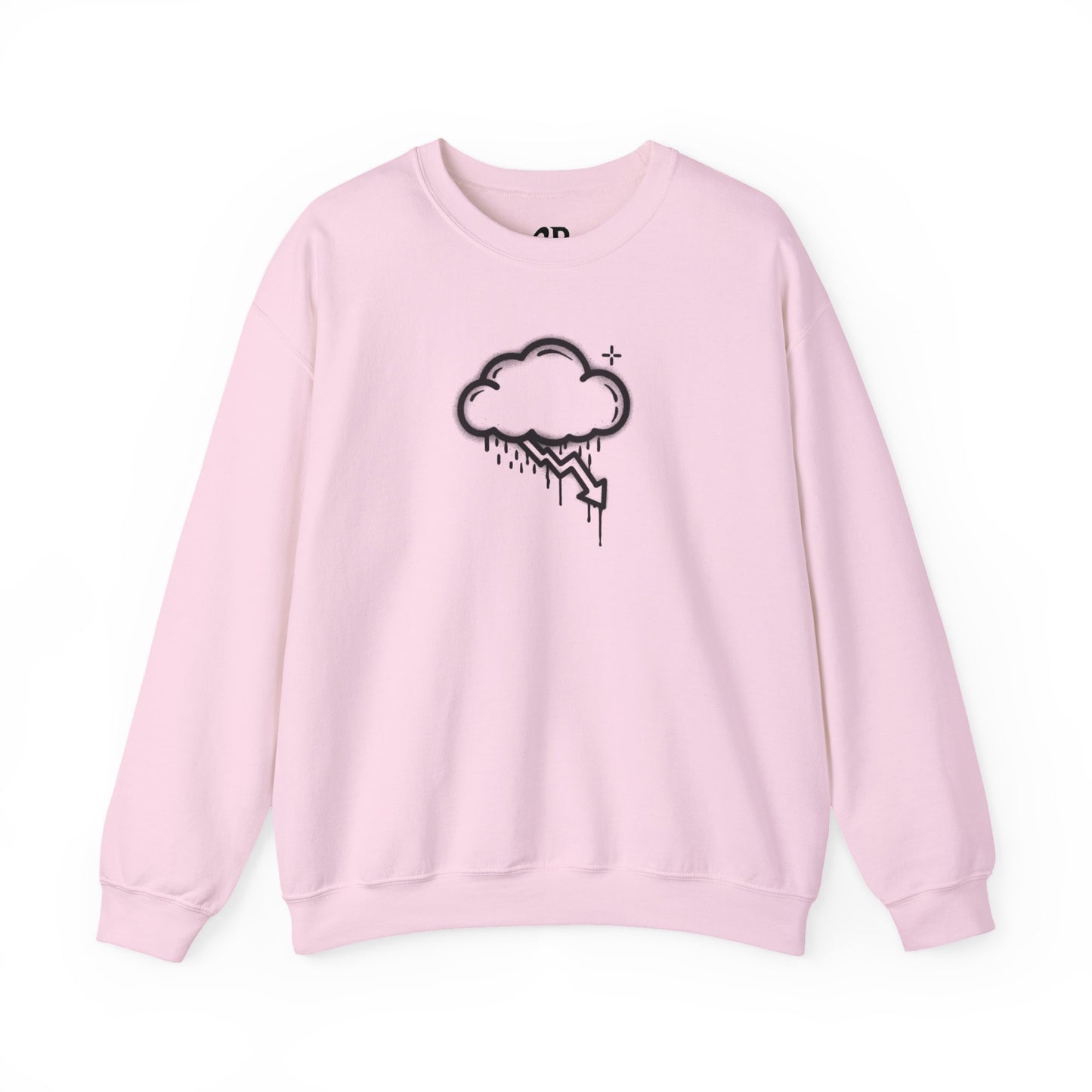 Black Graffiti Crash Cloud Crewneck (8 Colors)