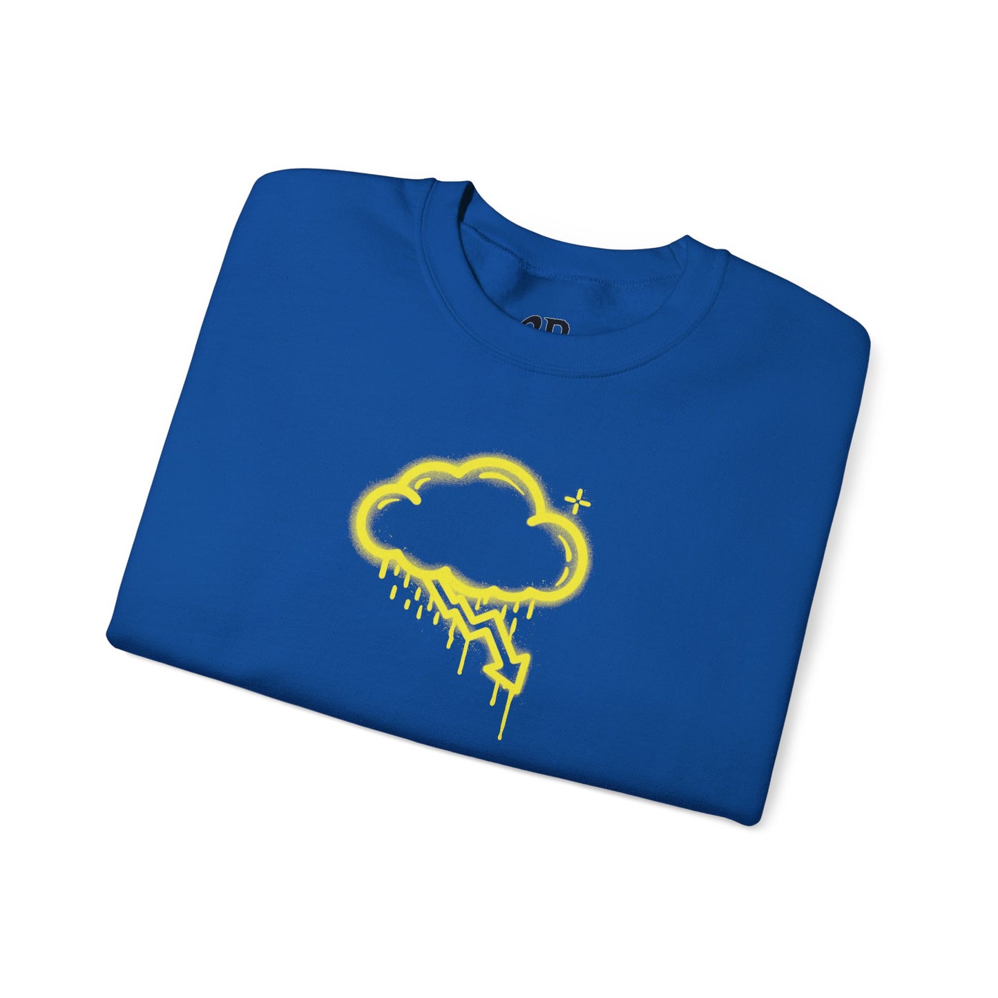 Yellow Graffiti Crash Cloud Crewneck (9 Colors)