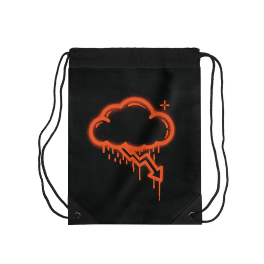 Orange Graffiti Crash Cloud Bag