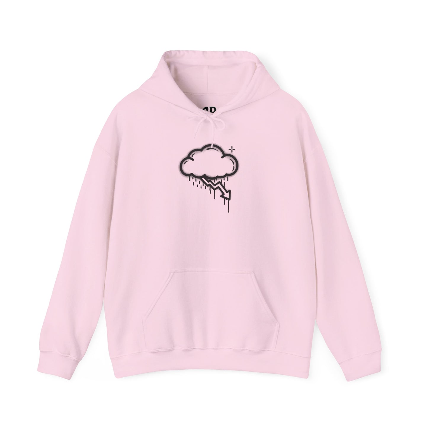 Black Graffiti Crash Cloud Hoodie (8 Colors)