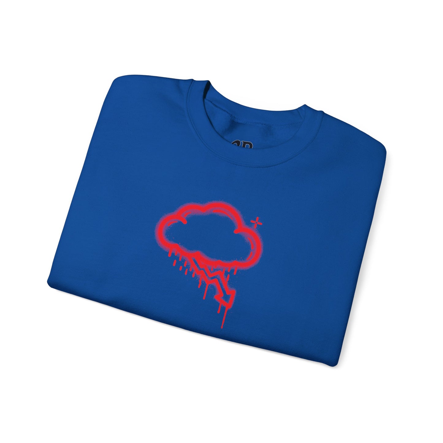 Red Graffiti Crash Cloud Crewneck (9 Colors)