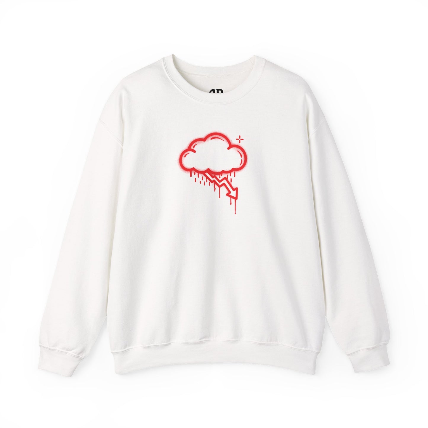 Red Graffiti Crash Cloud Crewneck (9 Colors)