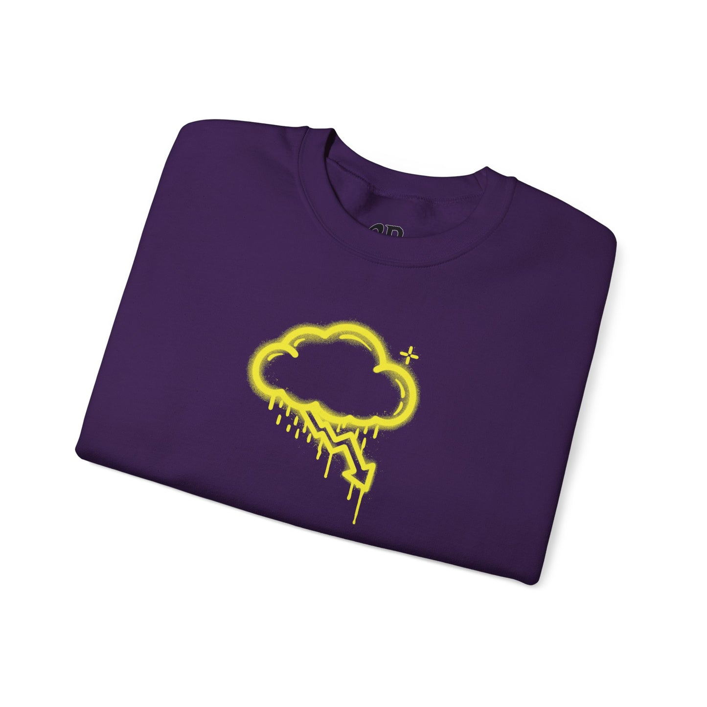Yellow Graffiti Crash Cloud Crewneck (9 Colors)
