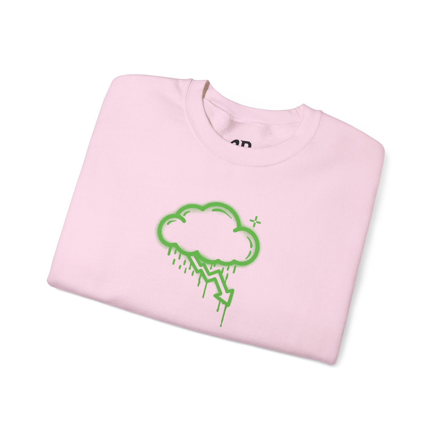 Green Graffiti Crash Cloud Crewneck (9 Colors)