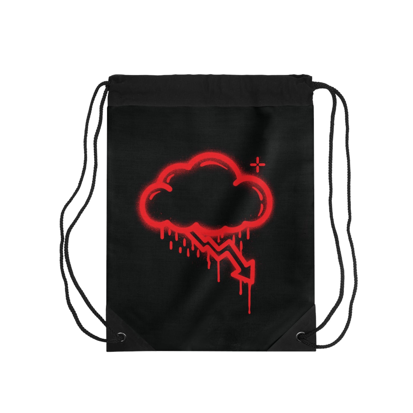 Red Graffiti Crash Cloud Bag