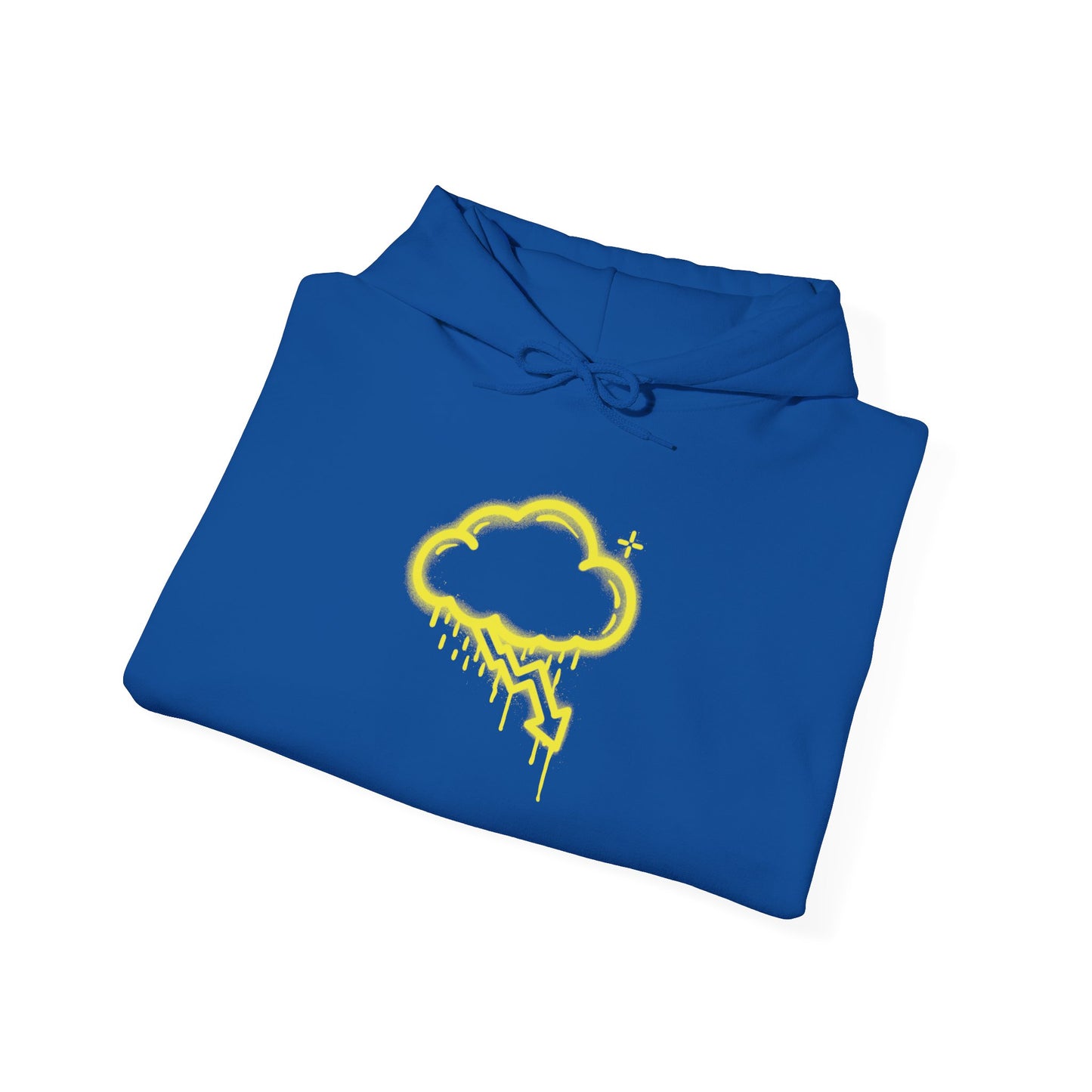 Yellow Graffiti Crash Cloud Hoodie (9 Colors)