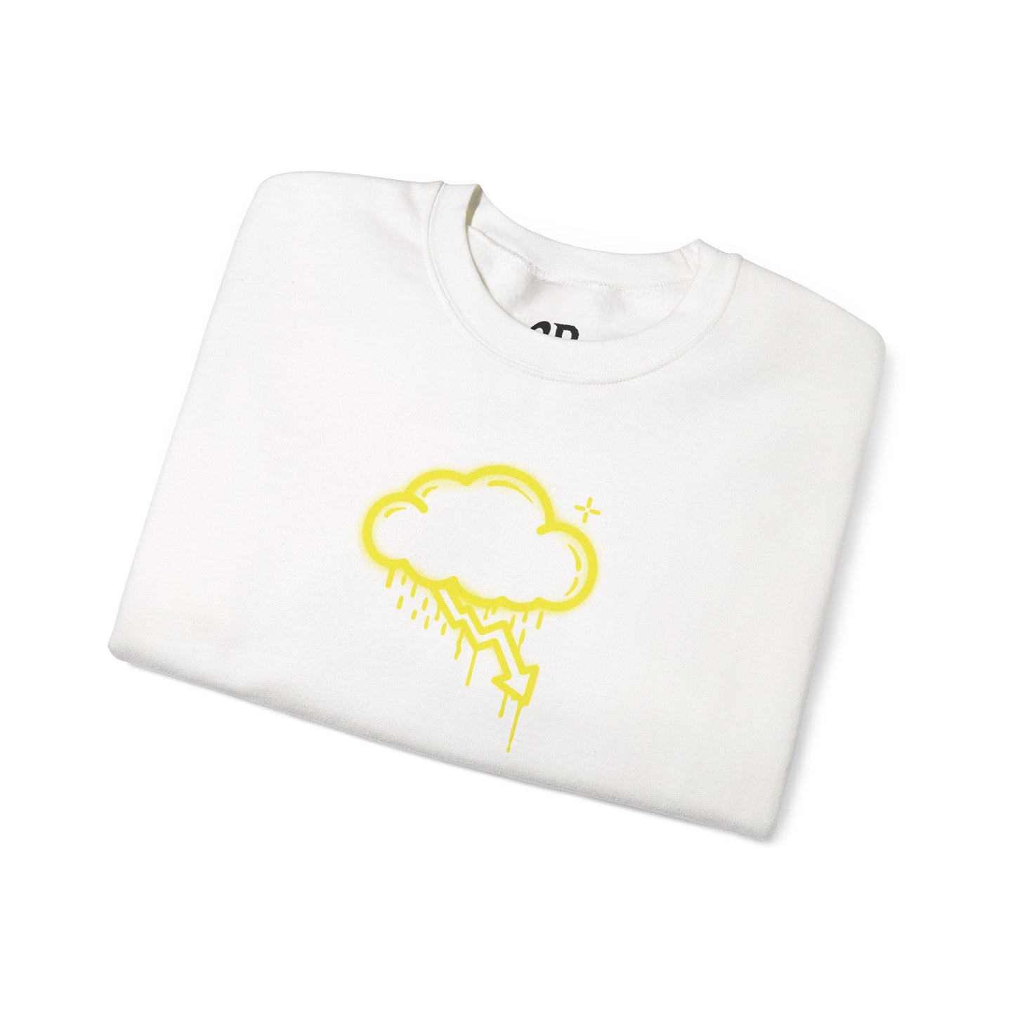 Yellow Graffiti Crash Cloud Crewneck (9 Colors)