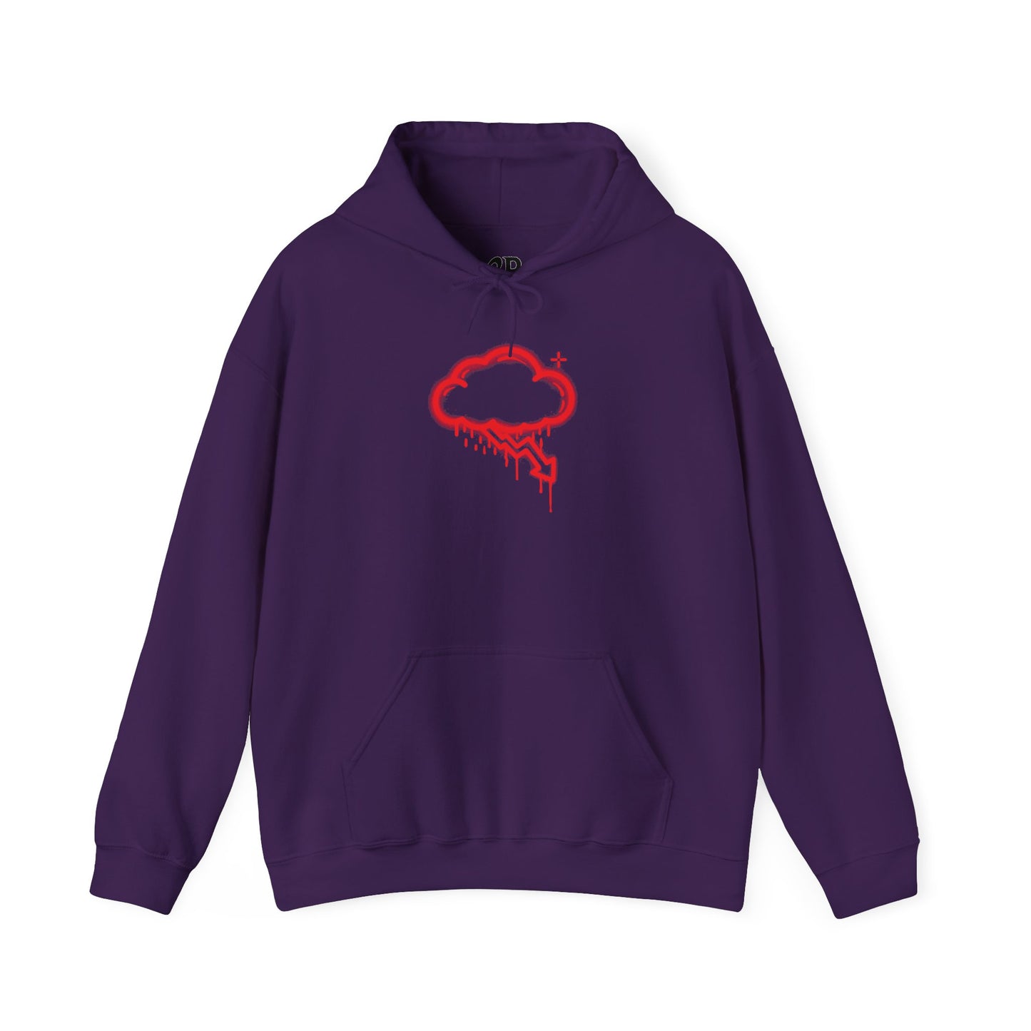 Red Graffiti Crash Cloud Hoodie (9 Colors)