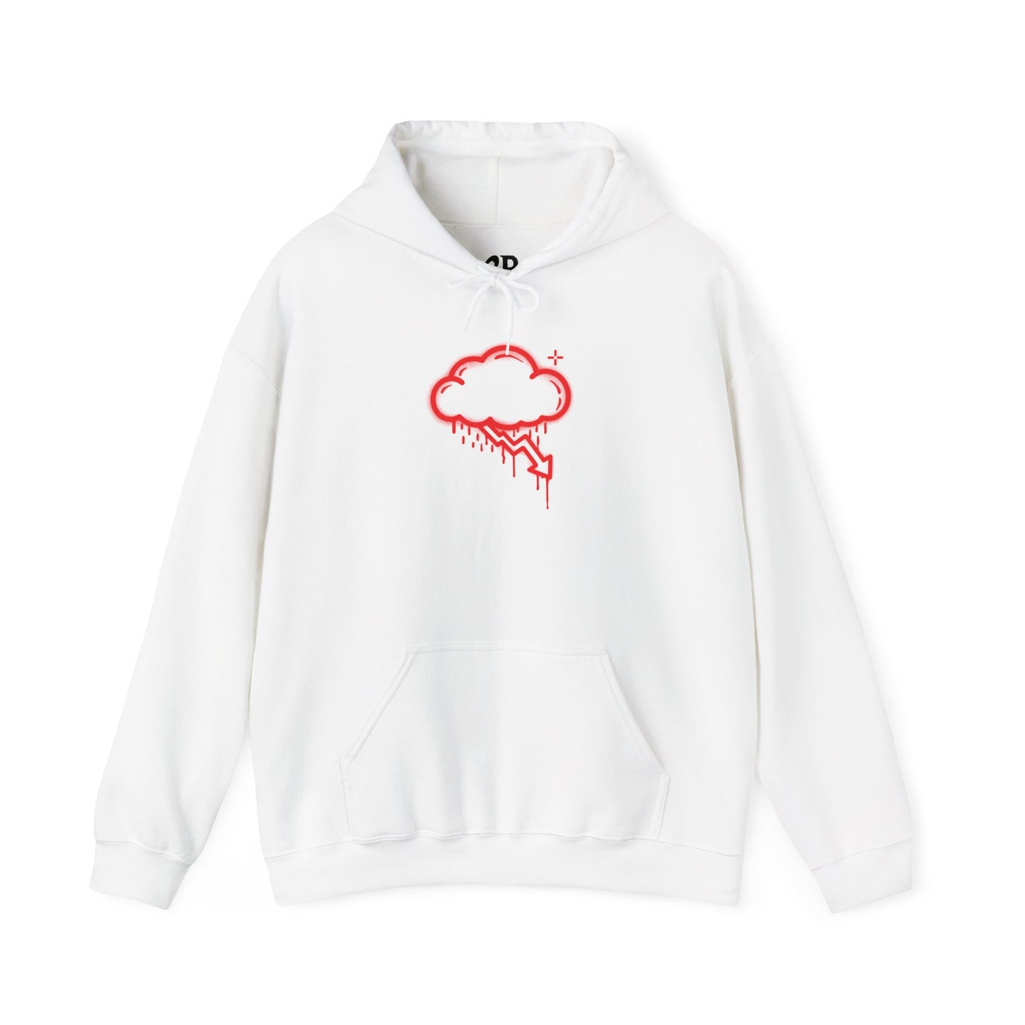 Red Graffiti Crash Cloud Hoodie (9 Colors)