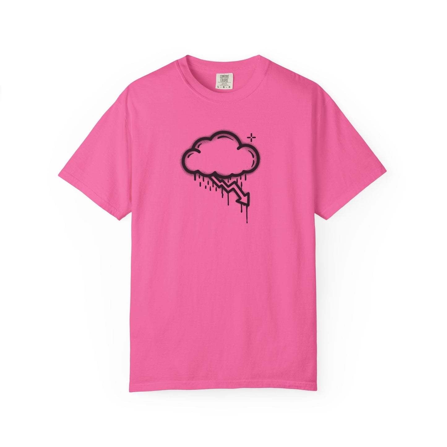 Black Graffiti Crash Cloud Tee (6 Colors)
