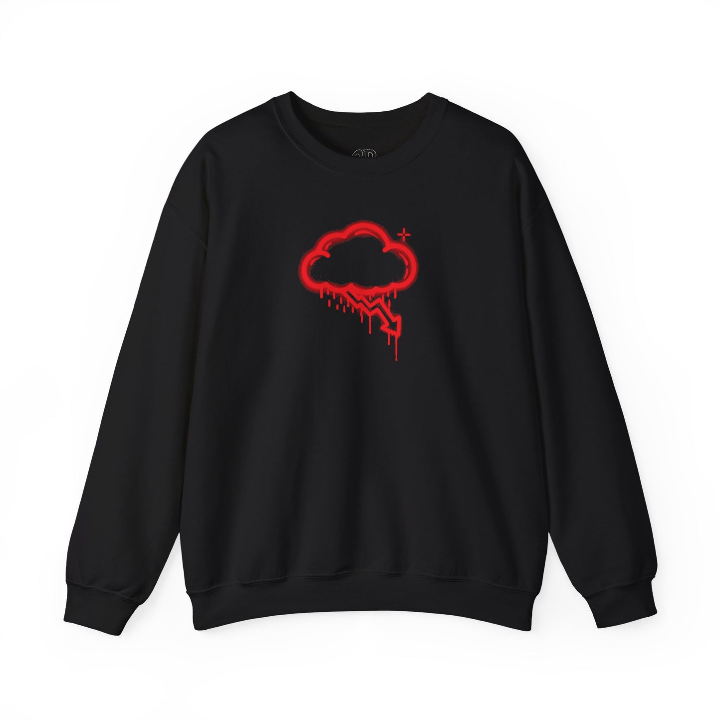 Red Graffiti Crash Cloud Crewneck (9 Colors)
