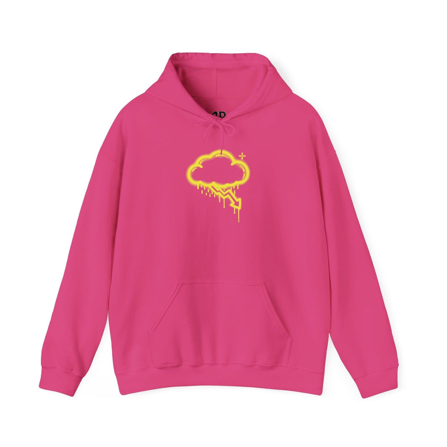 Yellow Graffiti Crash Cloud Hoodie (9 Colors)