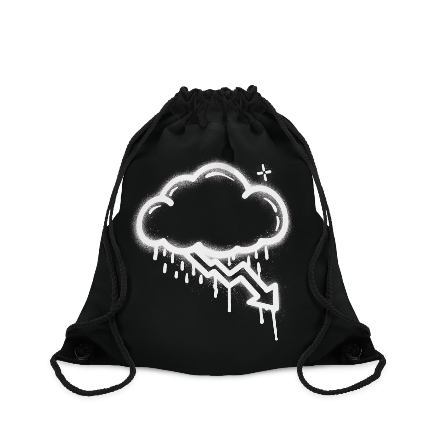 White Graffiti Crash Cloud Bag