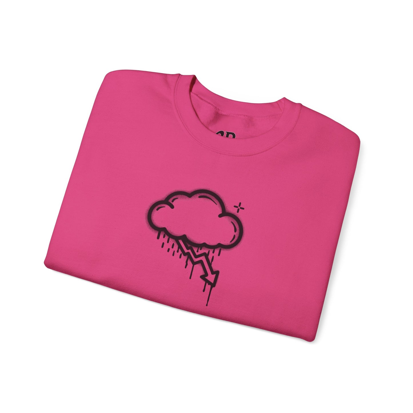 Black Graffiti Crash Cloud Crewneck (8 Colors)