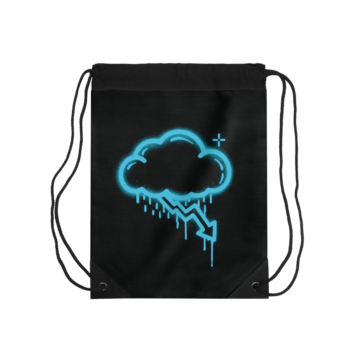 Blue Graffiti Crash Cloud Bag