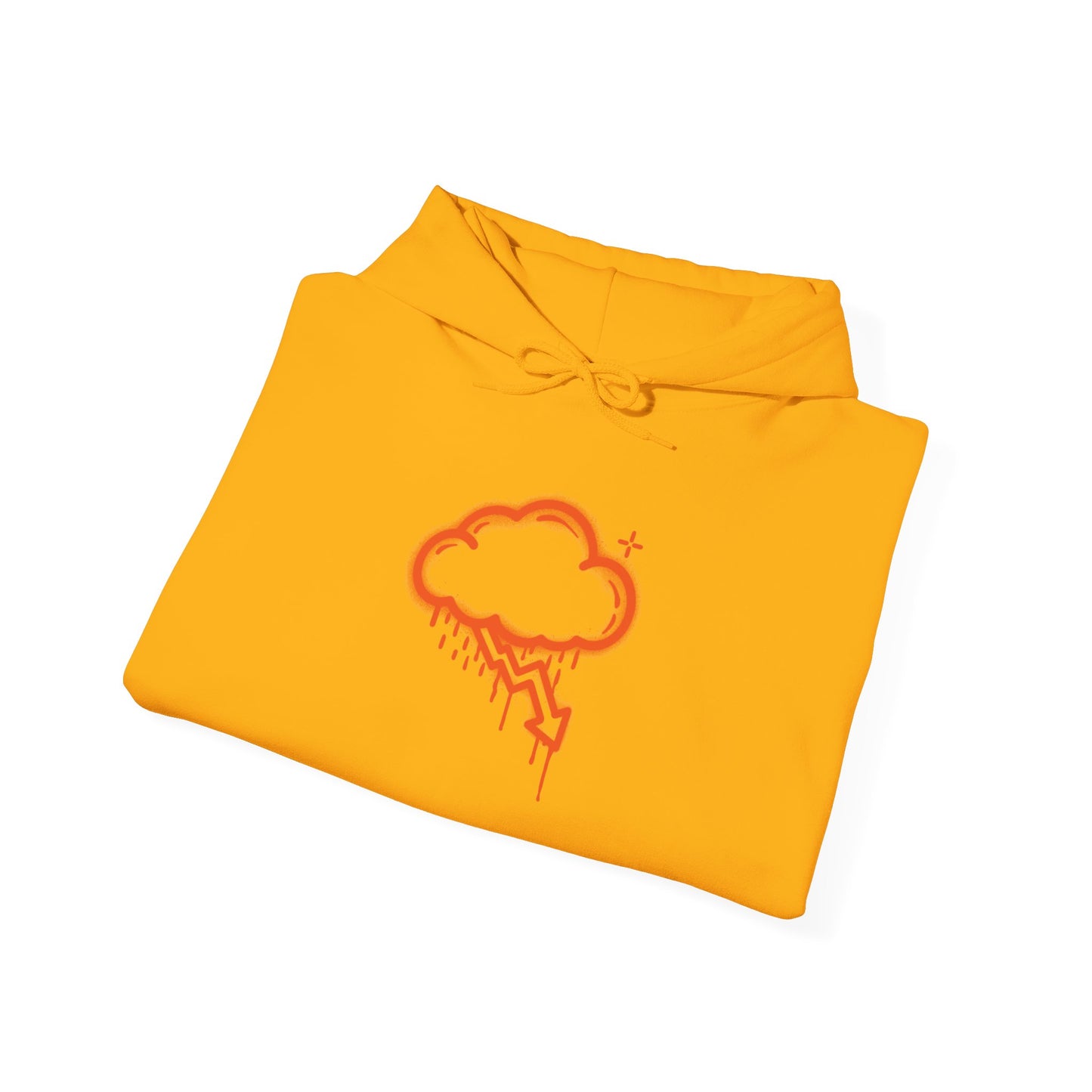 Orange Graffiti Crash Cloud Hoodie (9 Colors)