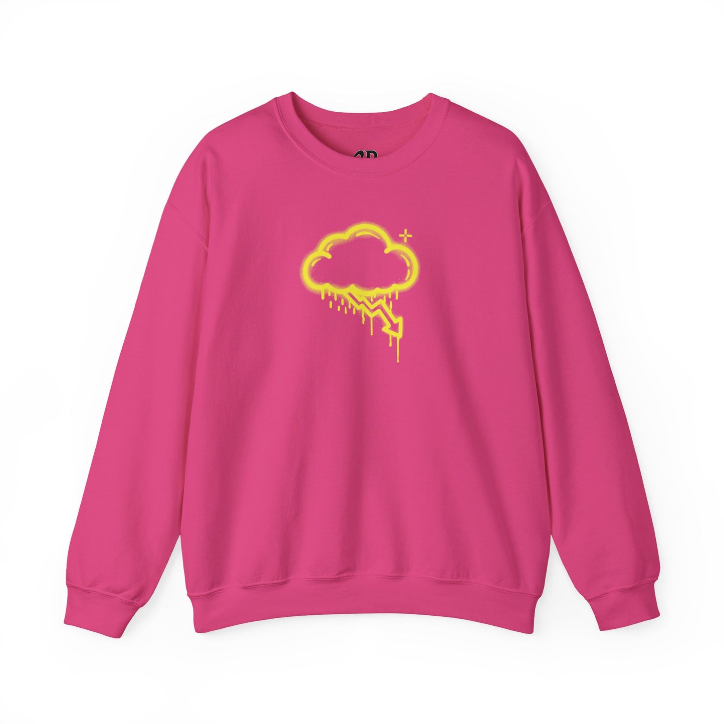 Yellow Graffiti Crash Cloud Crewneck (9 Colors)
