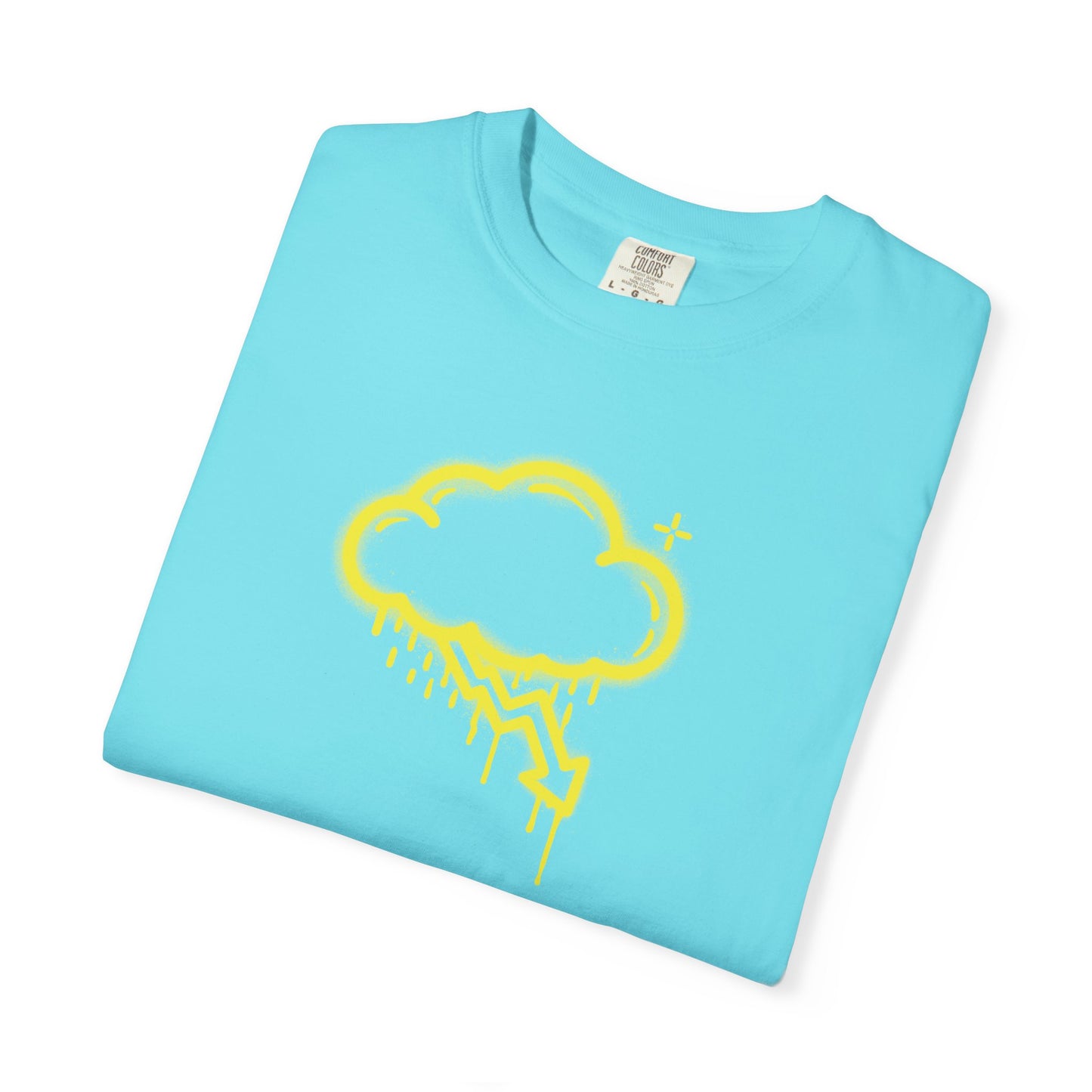 Yellow Graffiti Crash Cloud Tee (7 Colors)