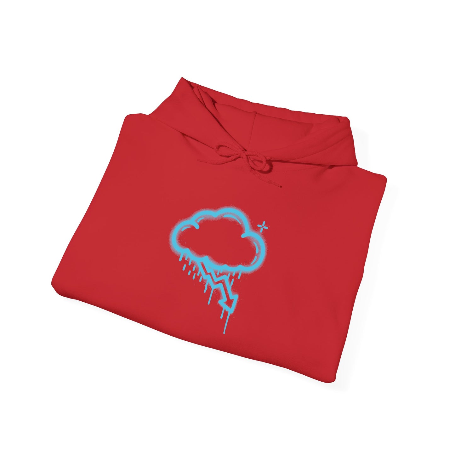 Blue Graffiti Crash Cloud Hoodie (9 Colors)