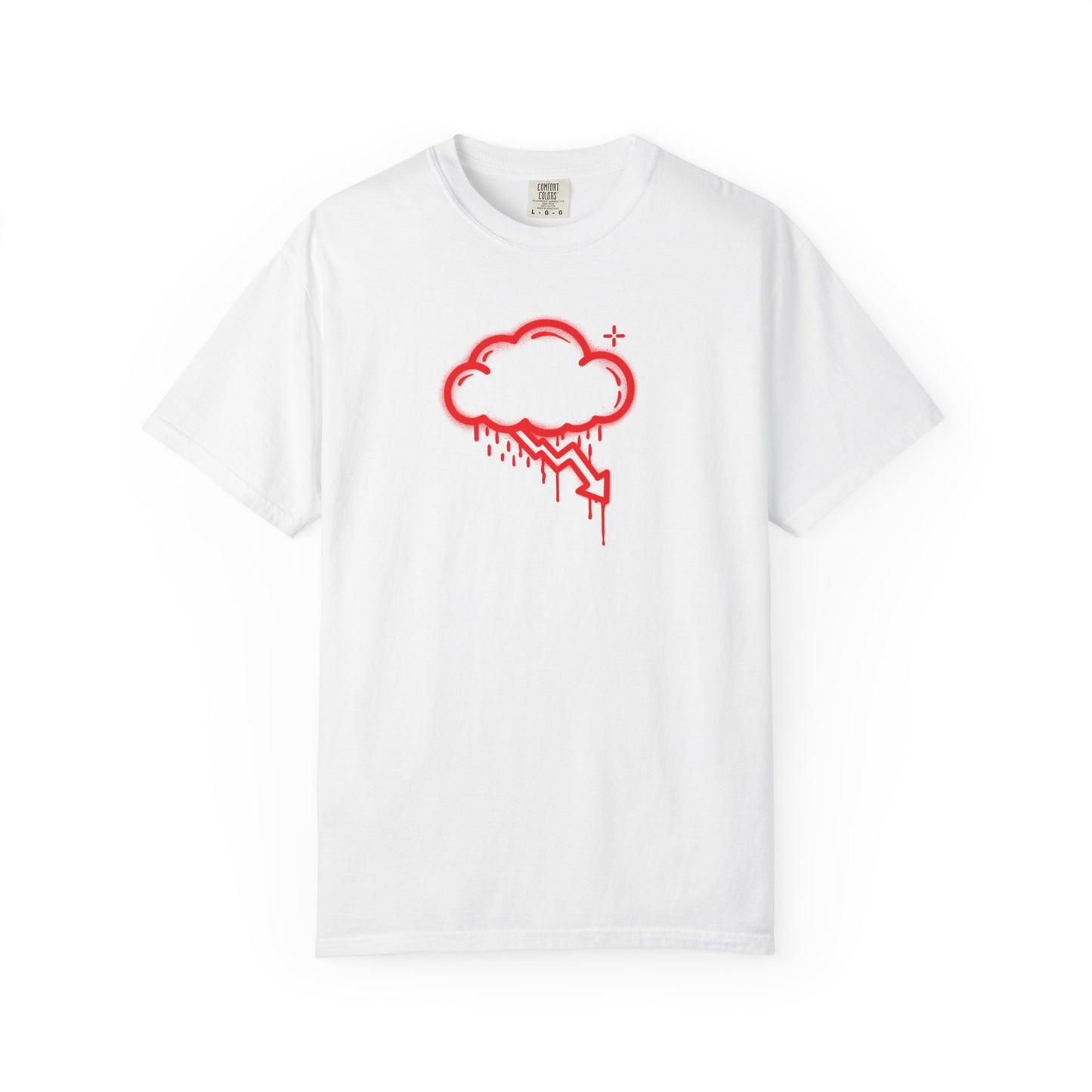 Red Graffiti Crash Cloud Tee (7 Colors)