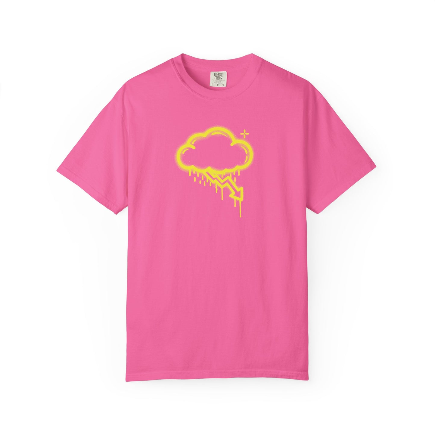 Yellow Graffiti Crash Cloud Tee (7 Colors)