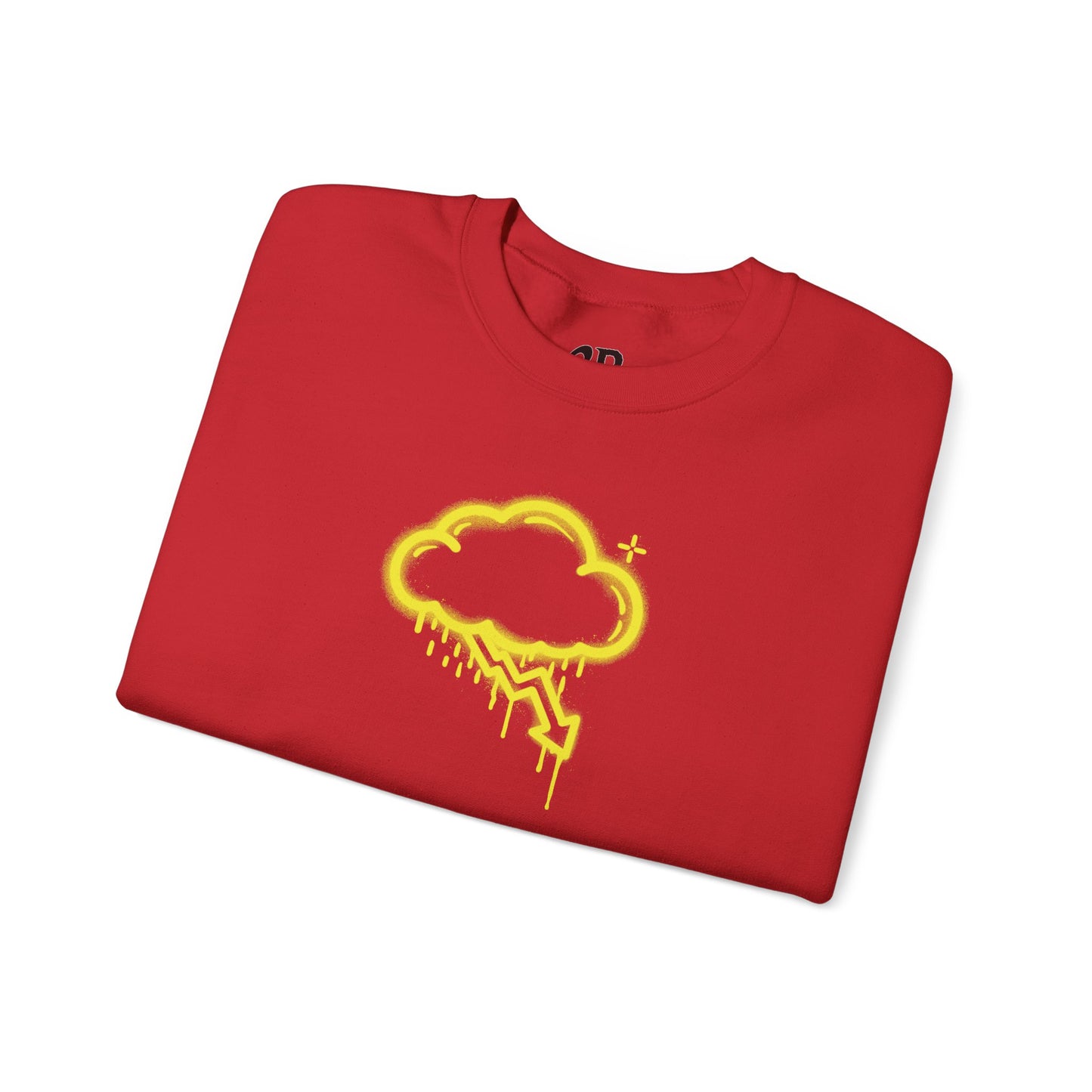 Yellow Graffiti Crash Cloud Crewneck (9 Colors)