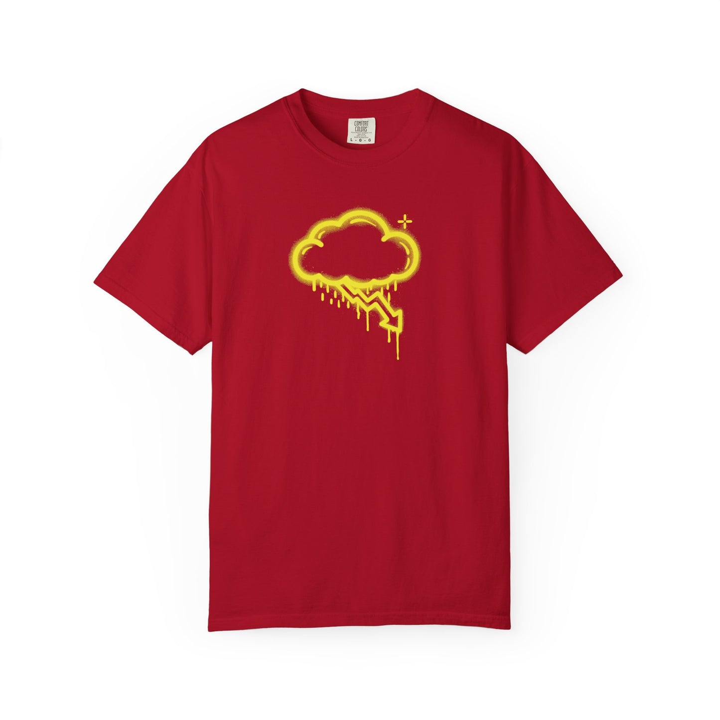 Yellow Graffiti Crash Cloud Tee (7 Colors)