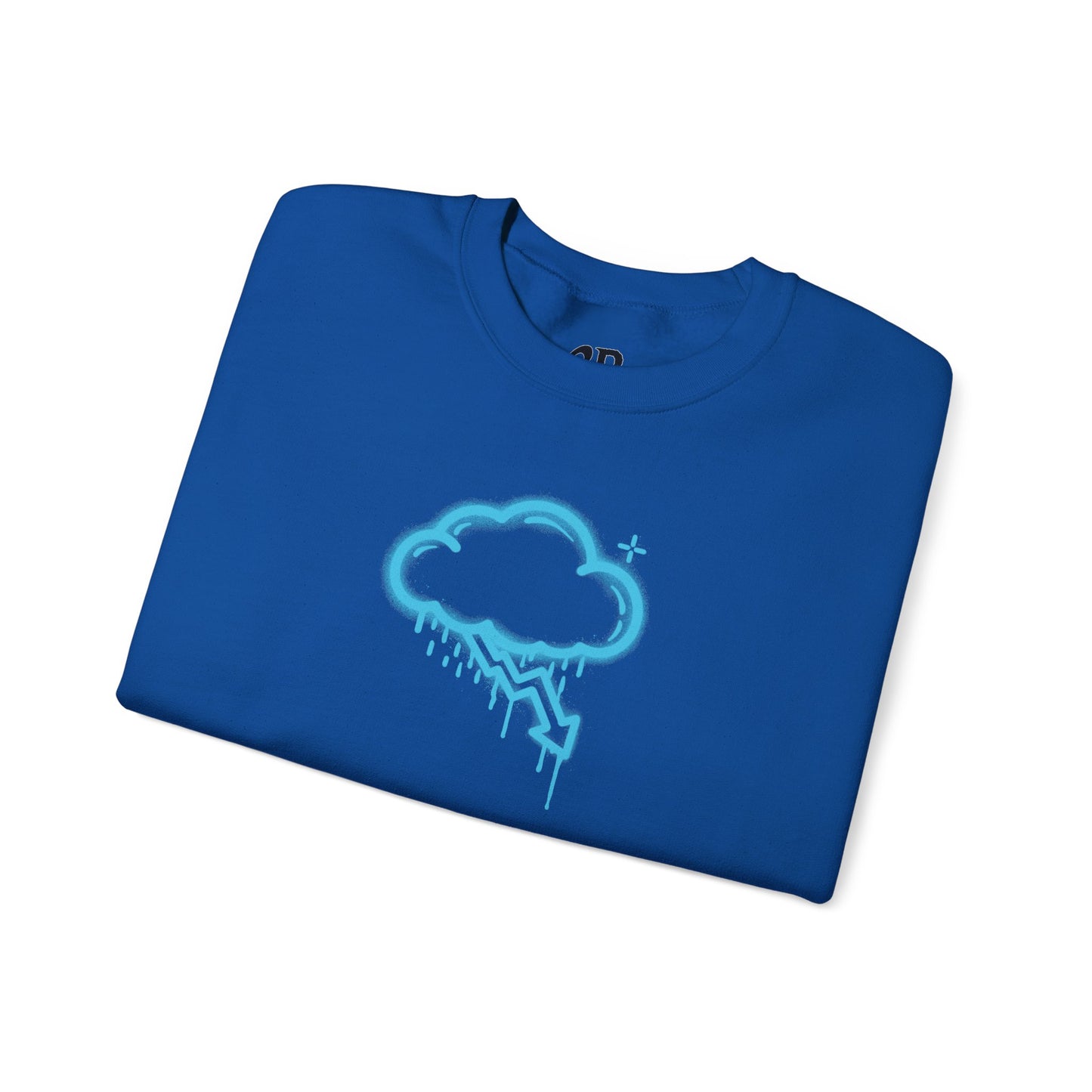 Blue Graffiti Crash Cloud Crewneck (9 Colors)