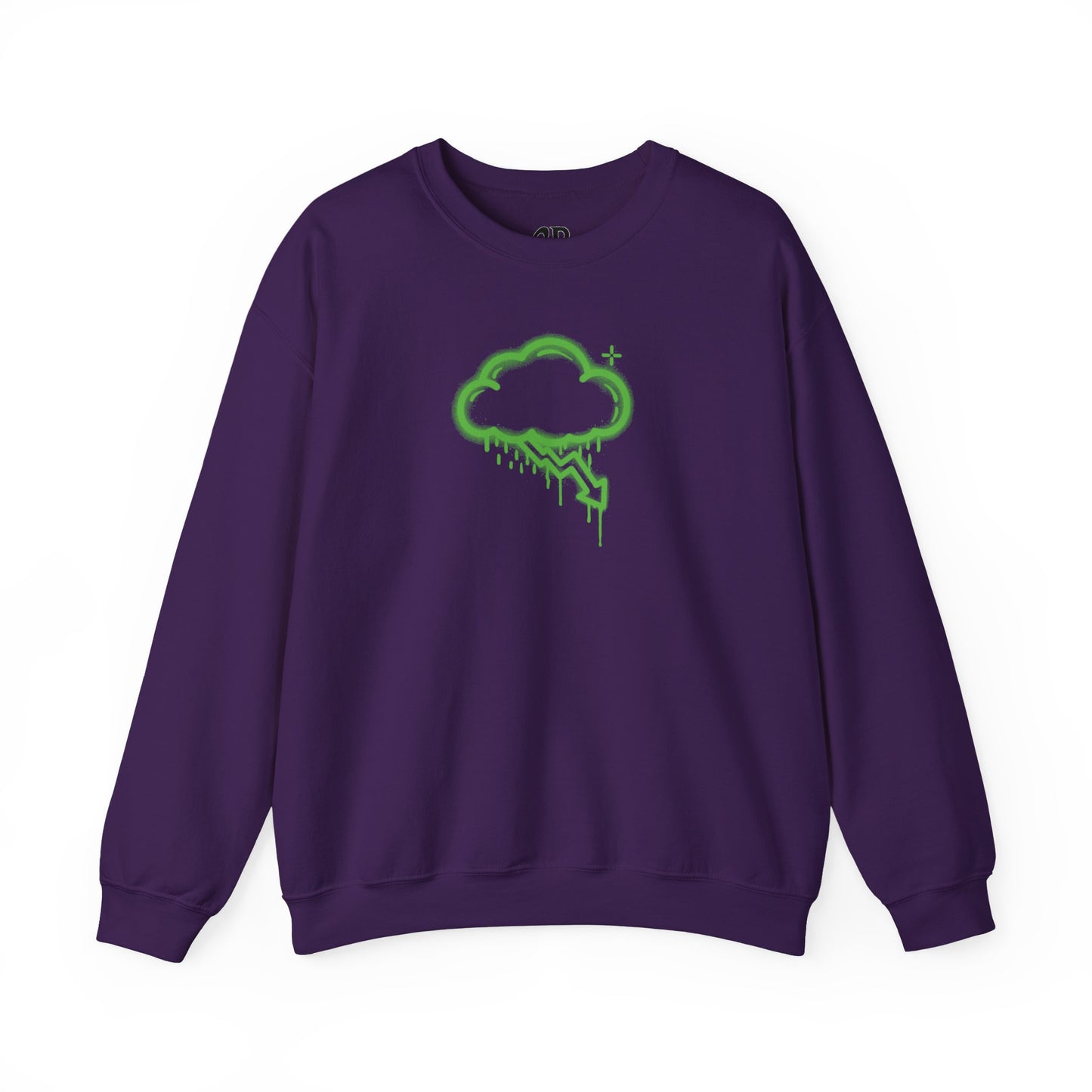 Green Graffiti Crash Cloud Crewneck (9 Colors)
