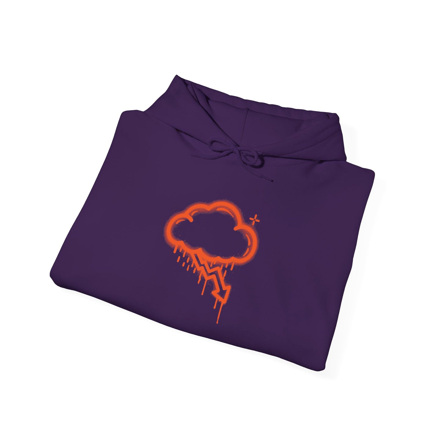 Orange Graffiti Crash Cloud Hoodie (9 Colors)