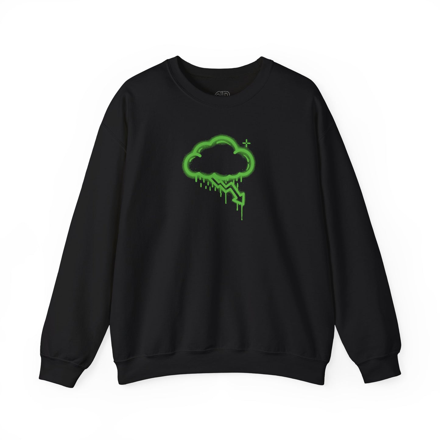Green Graffiti Crash Cloud Crewneck (9 Colors)
