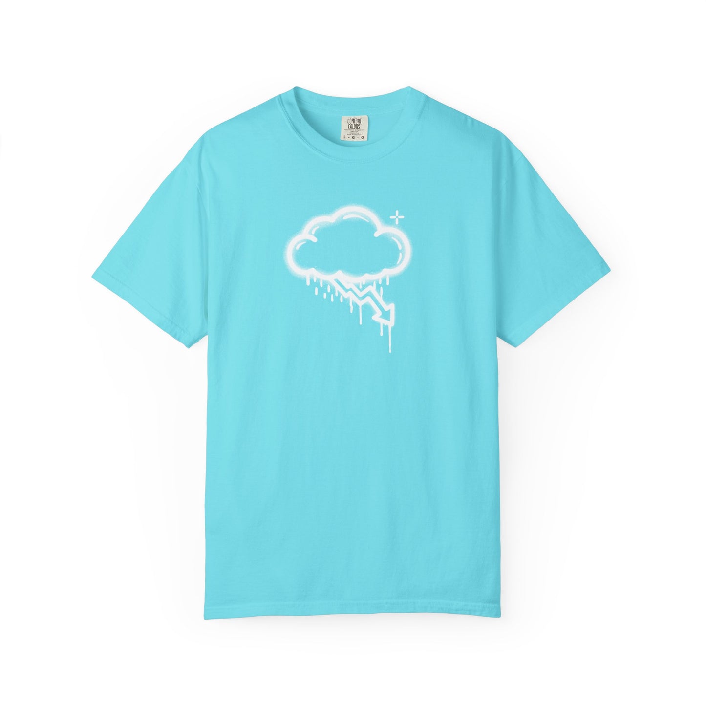 White Graffiti Crash Cloud Tee (6 Colors)