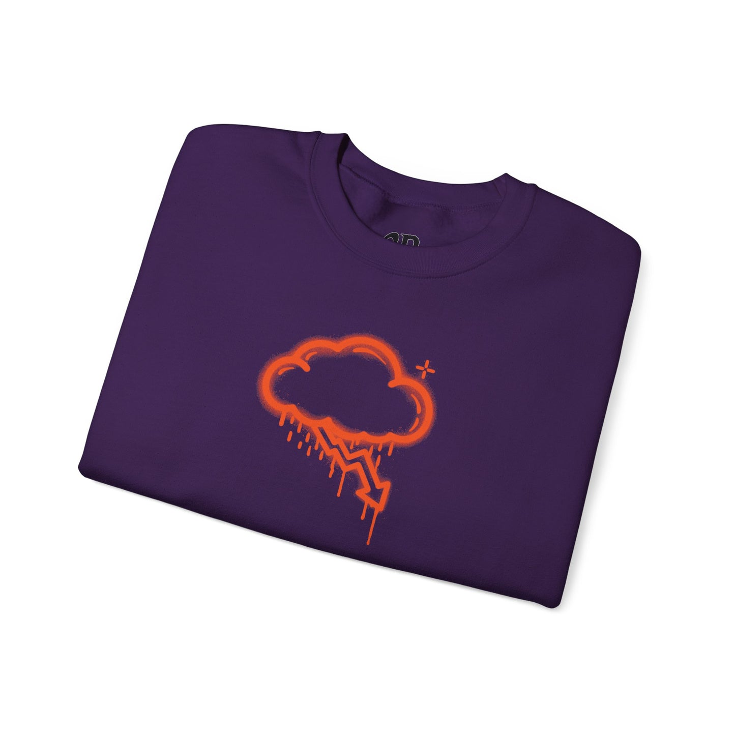 Orange Graffiti Crash Cloud Crewneck (9 Colors)