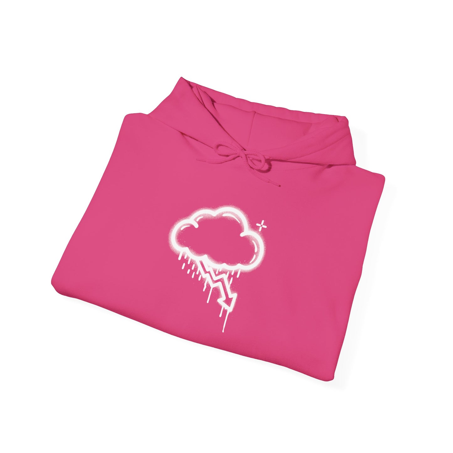 White Graffiti Crash Cloud Hoodies (8 colors)