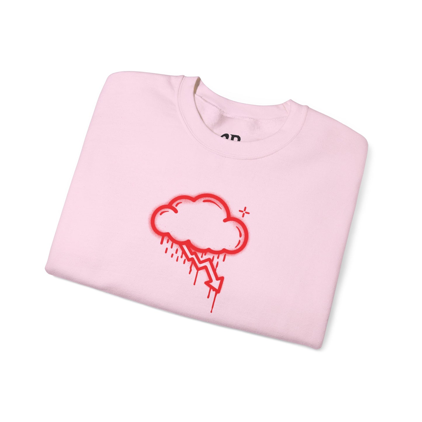 Red Graffiti Crash Cloud Crewneck (9 Colors)