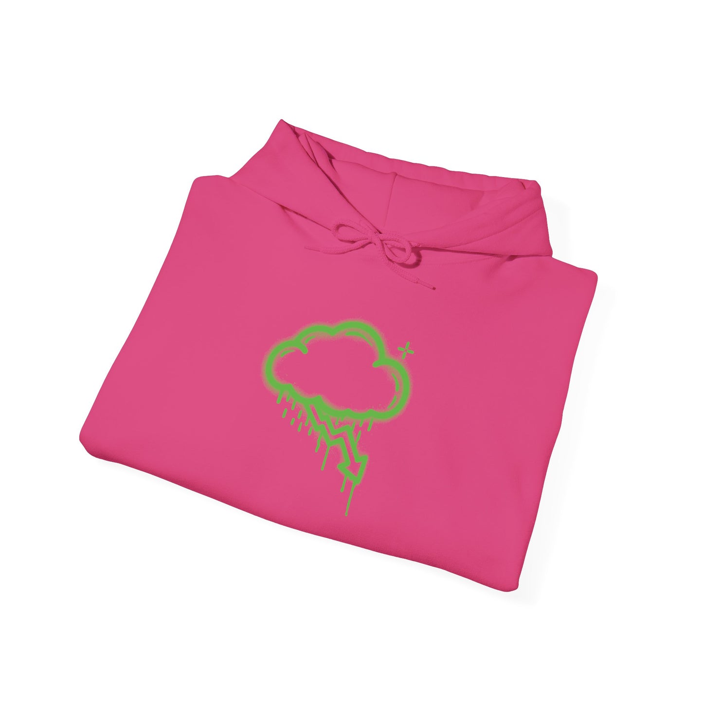 Green Graffiti Crash Cloud Hoodie (9 Colors)