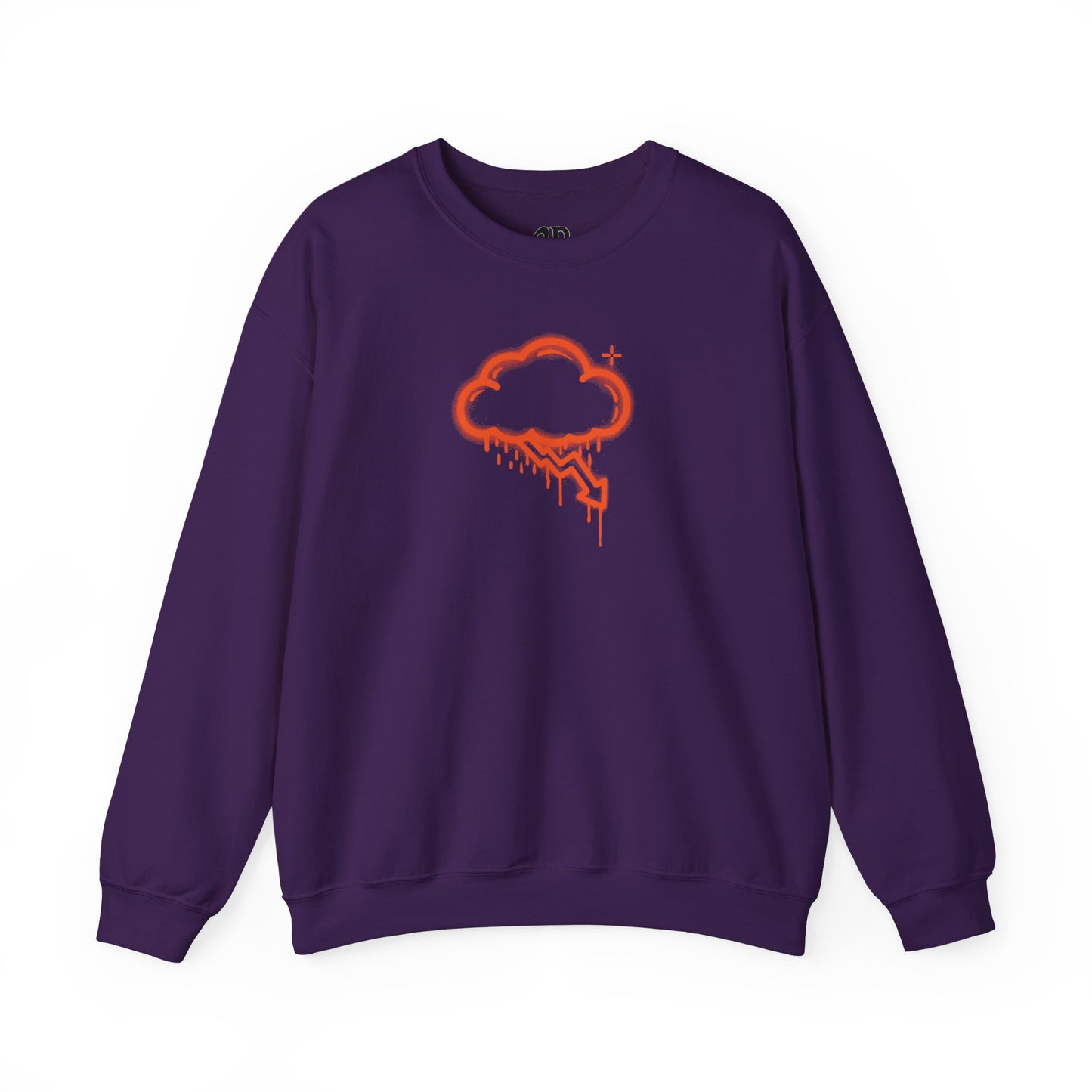 Orange Graffiti Crash Cloud Crewneck (9 Colors)