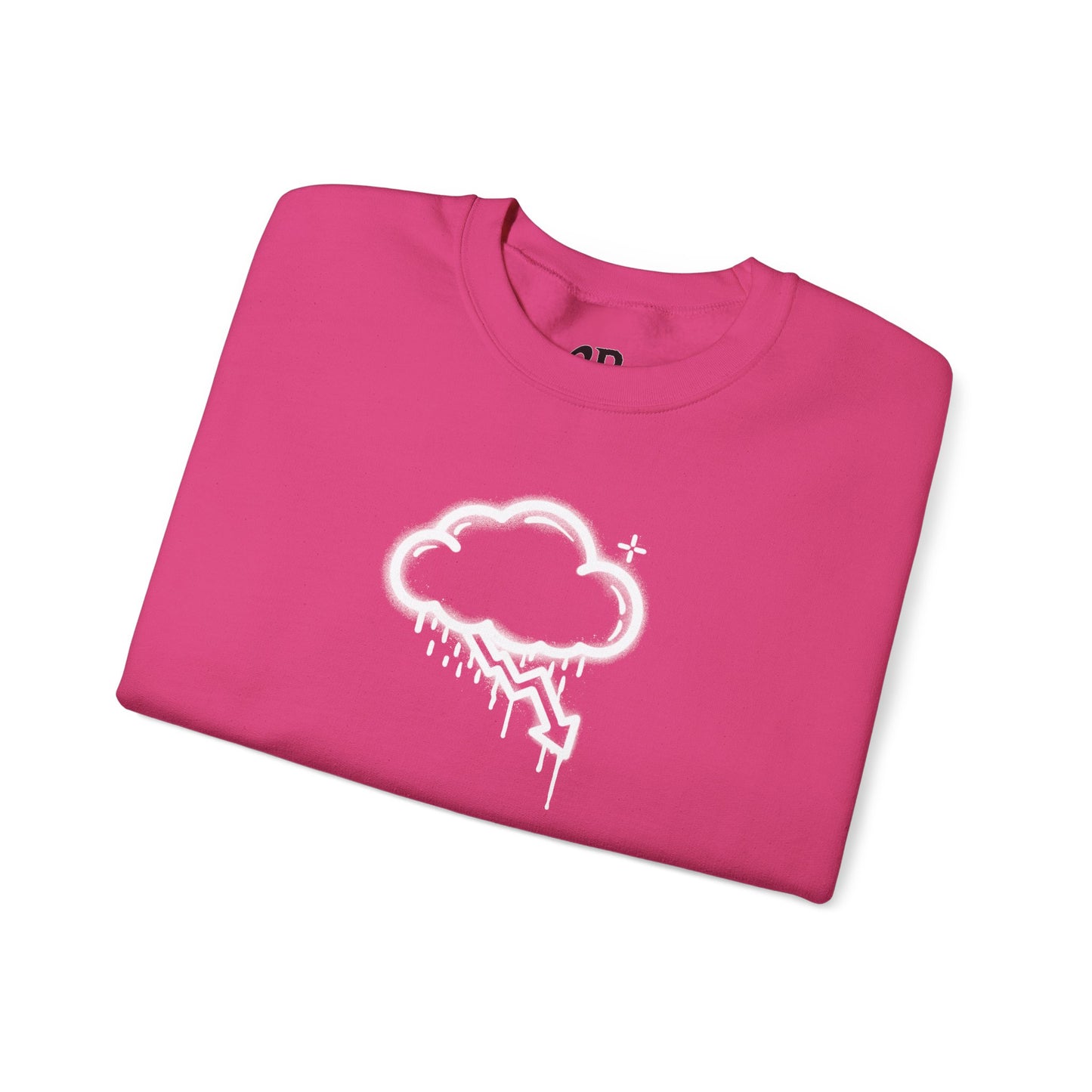White Graffiti Crash Cloud Crewneck (8 Colors)