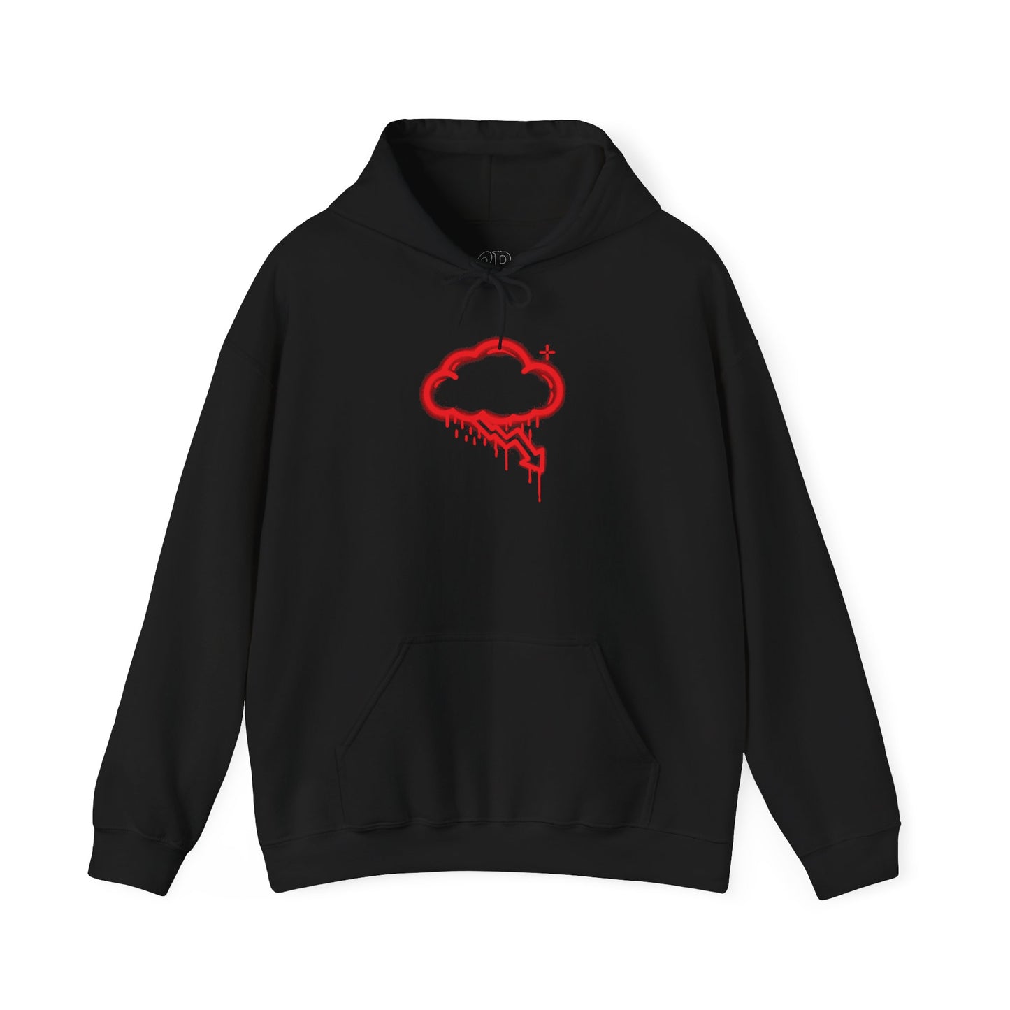 Red Graffiti Crash Cloud Hoodie (9 Colors)