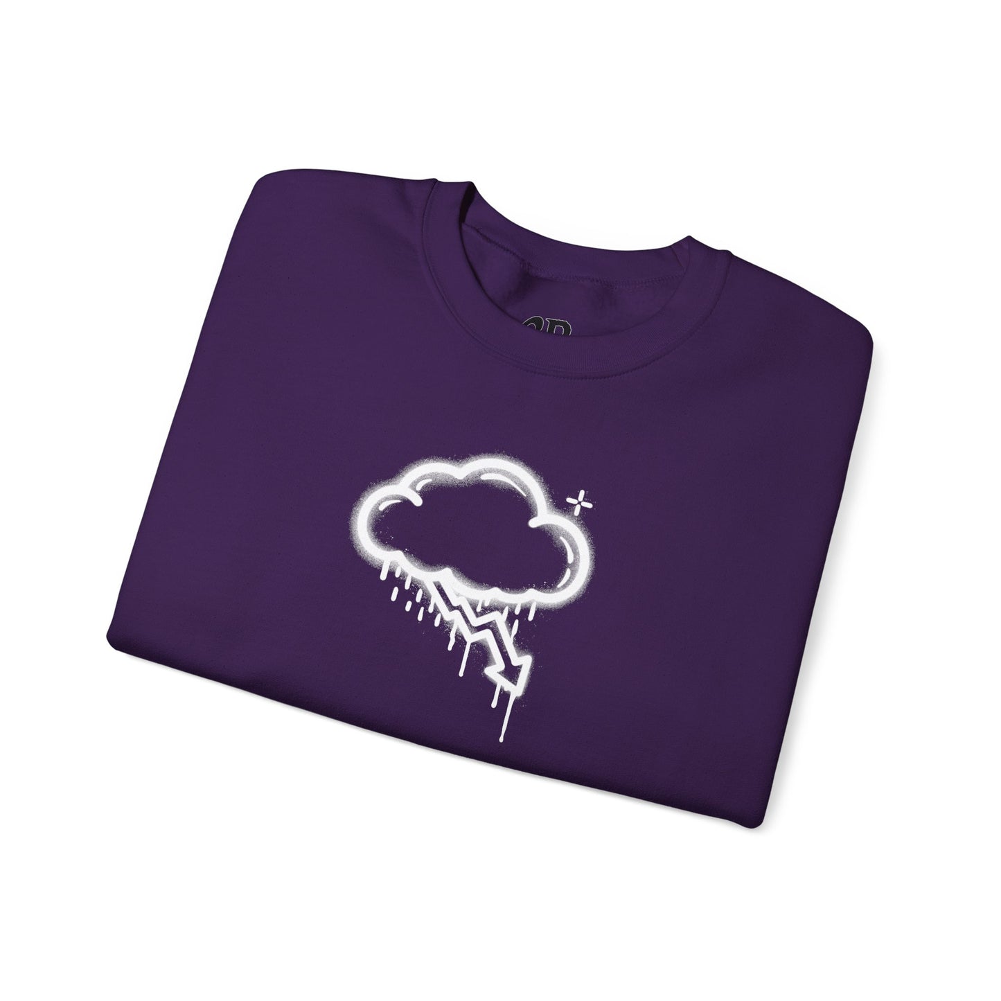 White Graffiti Crash Cloud Crewneck (8 Colors)