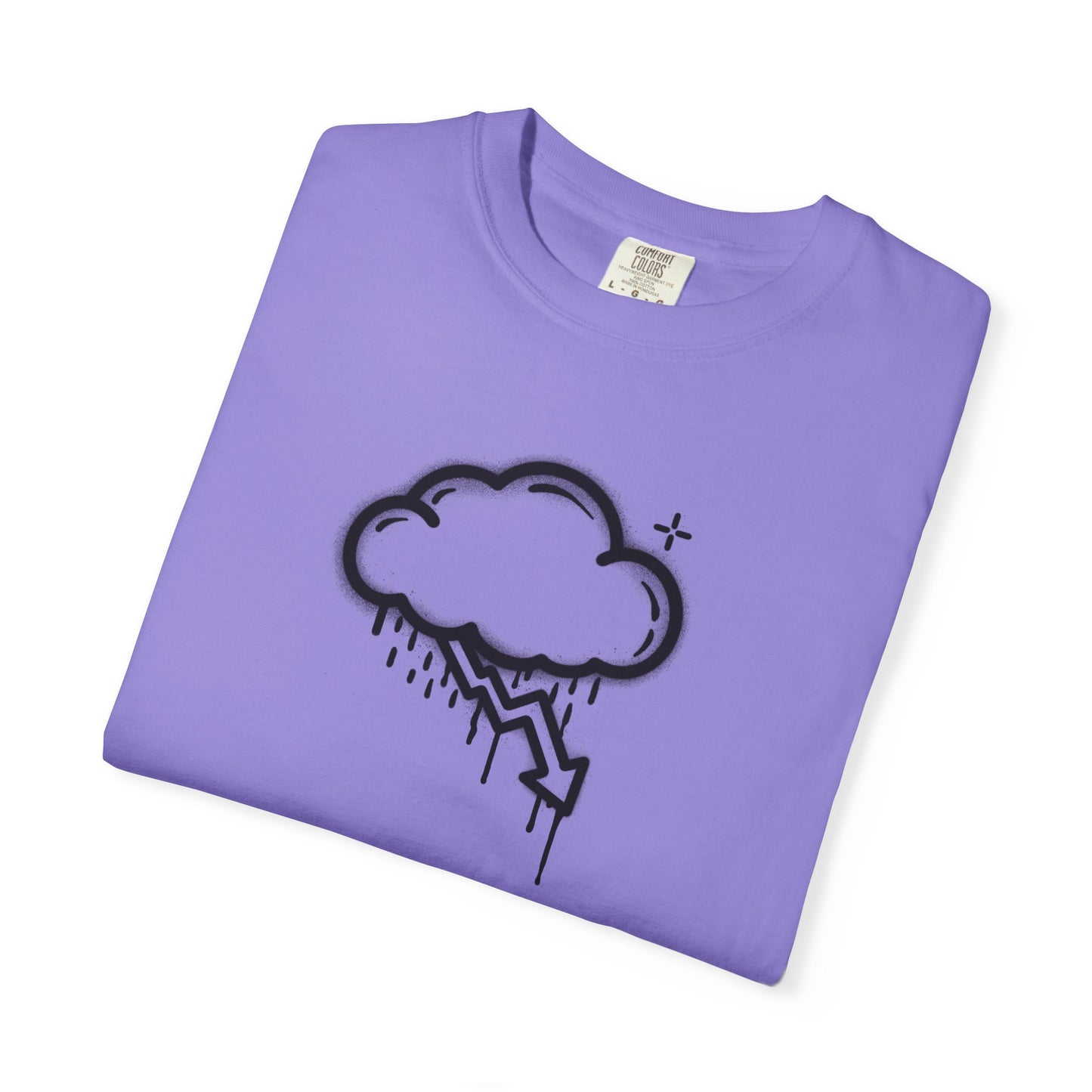 Black Graffiti Crash Cloud Tee (6 Colors)