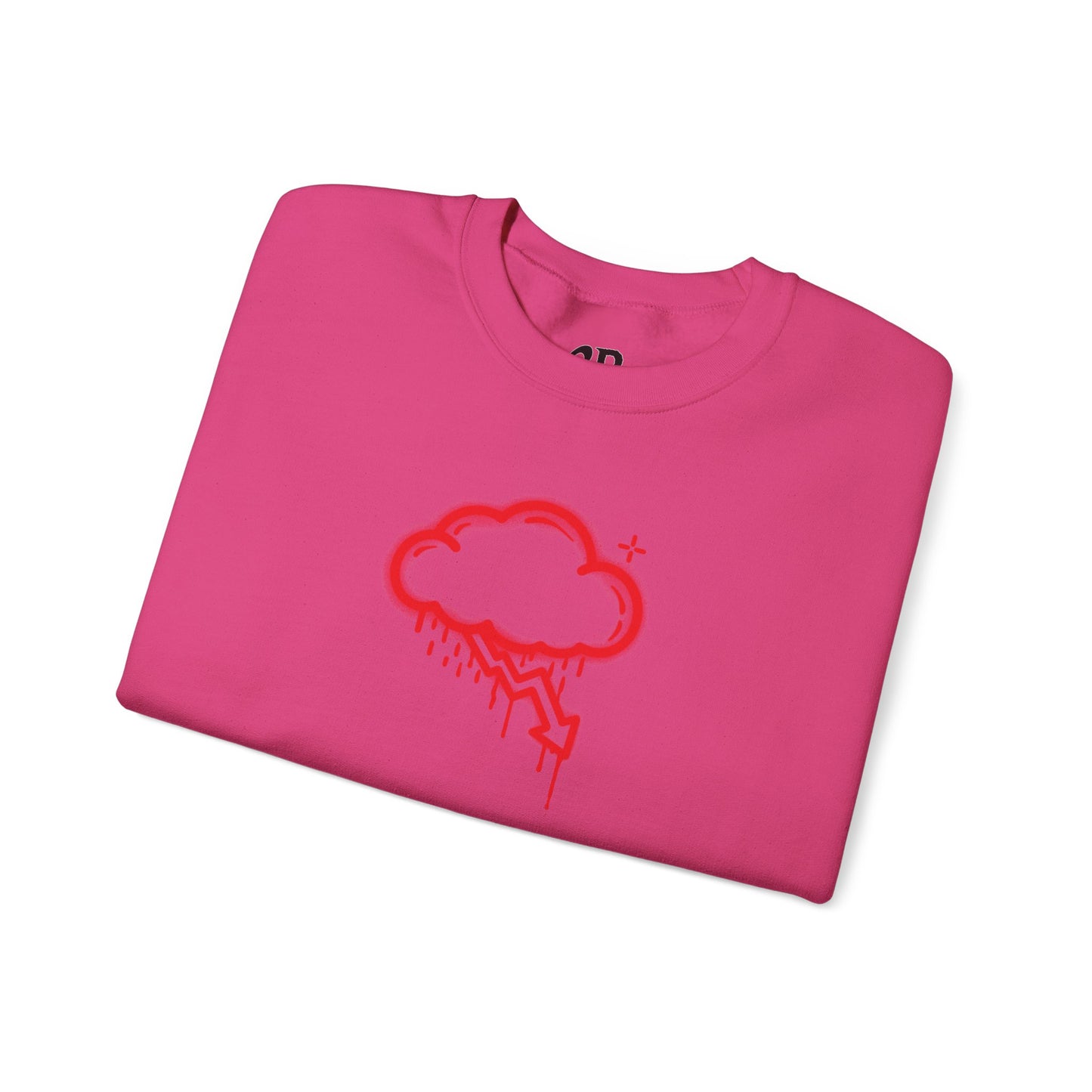 Red Graffiti Crash Cloud Crewneck (9 Colors)