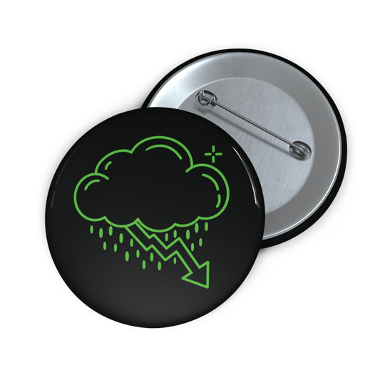 Green Crash Cloud Pin
