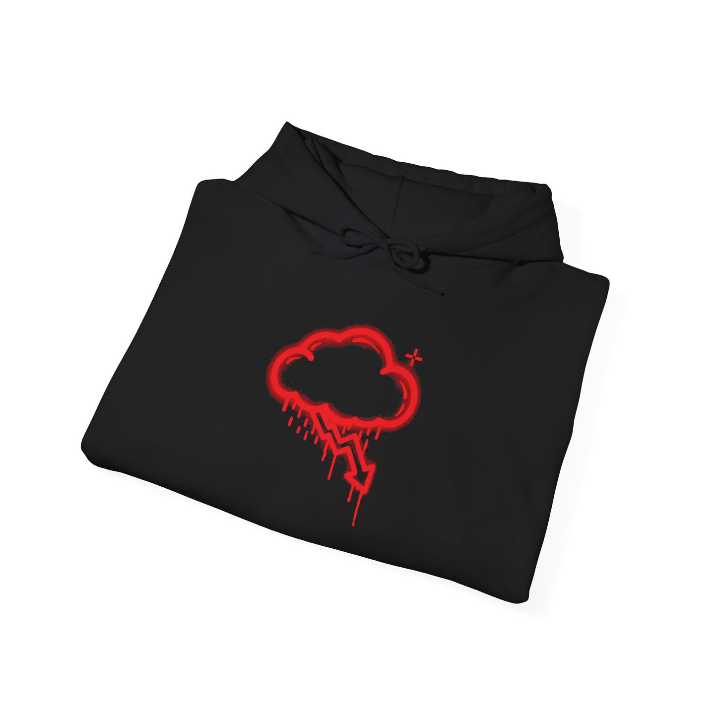 Red Graffiti Crash Cloud Hoodie (9 Colors)