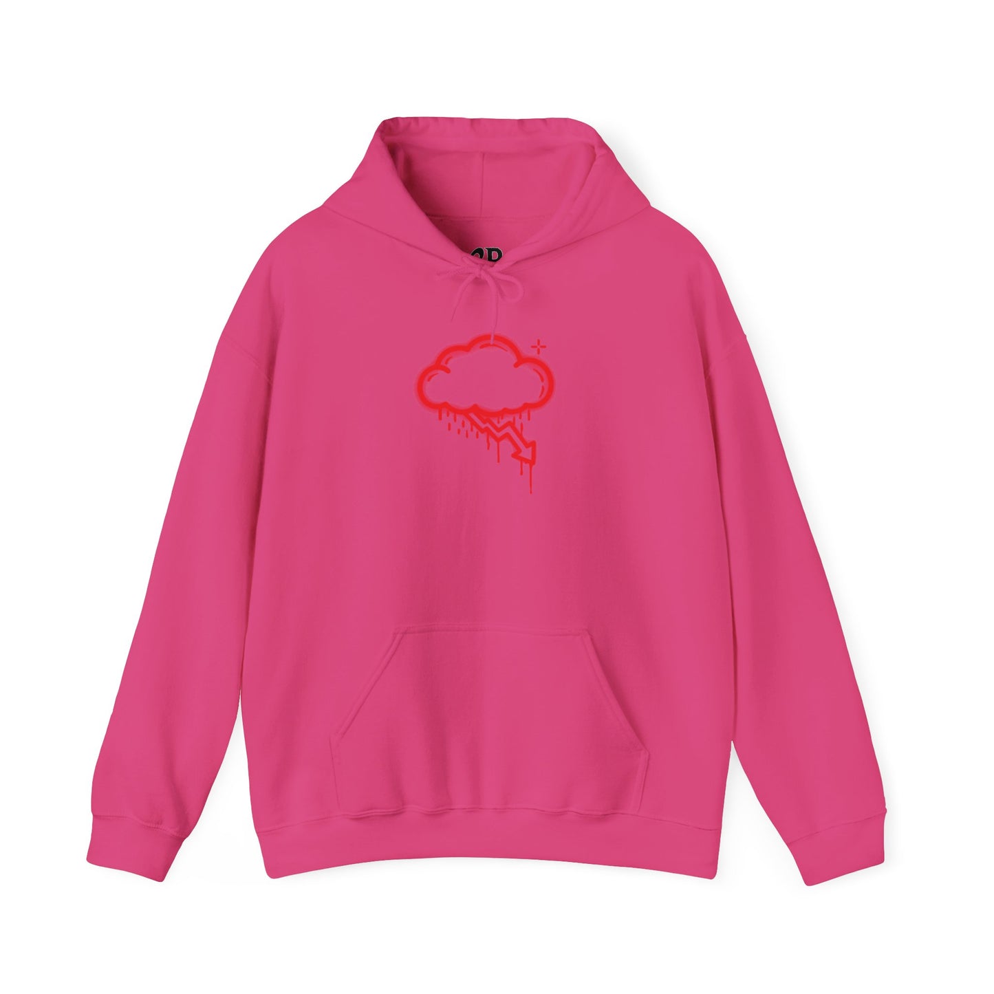 Red Graffiti Crash Cloud Hoodie (9 Colors)
