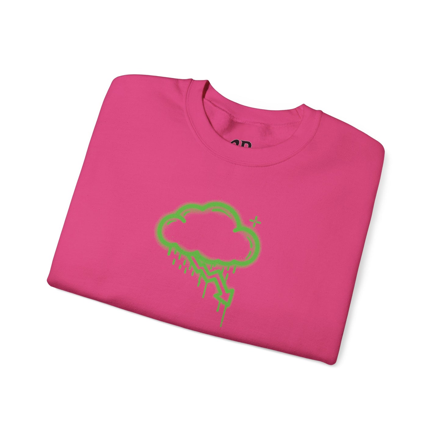Green Graffiti Crash Cloud Crewneck (9 Colors)