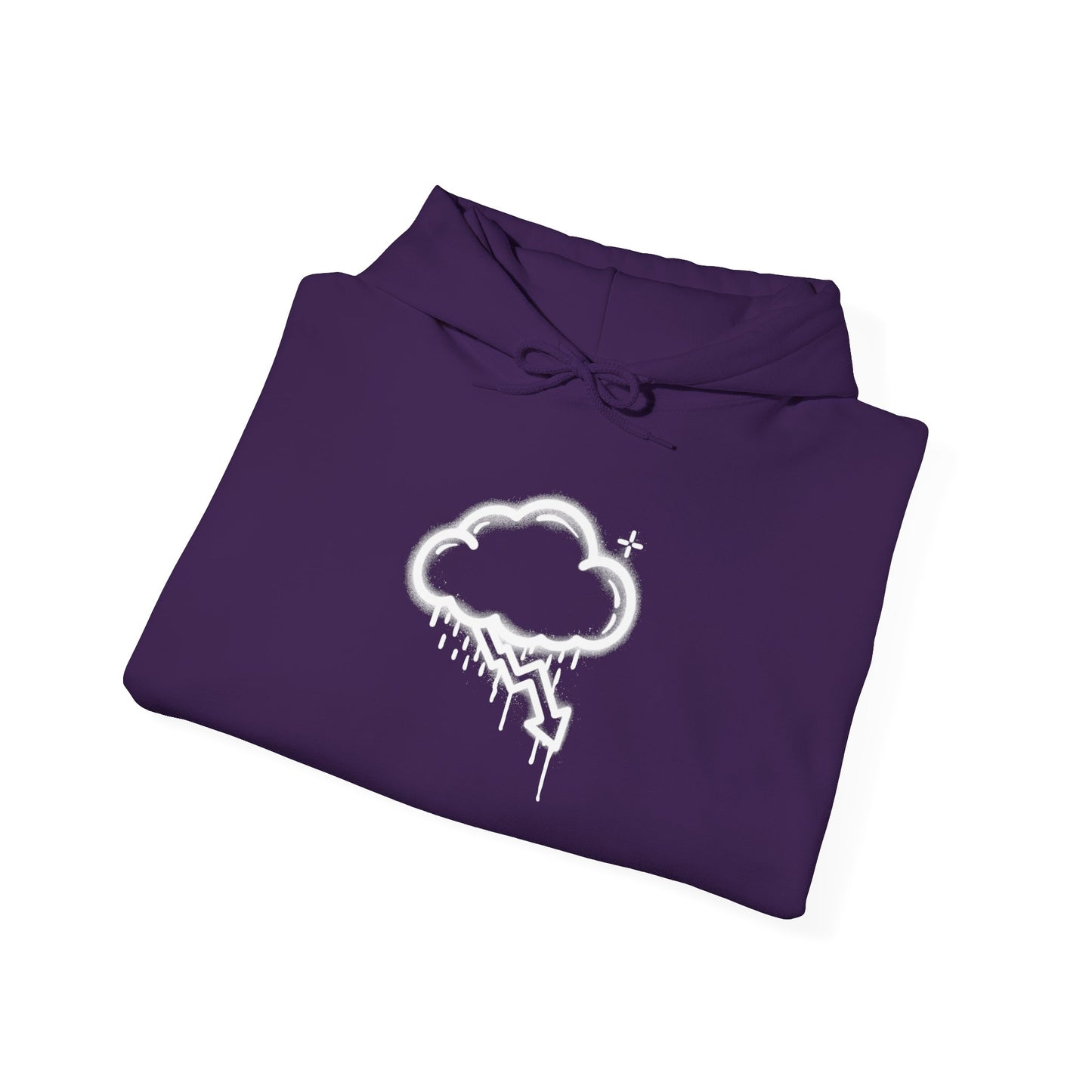 White Graffiti Crash Cloud Hoodies (8 colors)