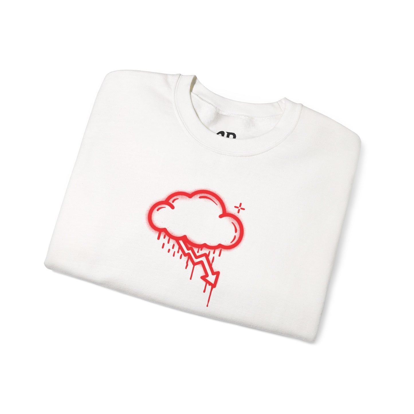 Red Graffiti Crash Cloud Crewneck (9 Colors)