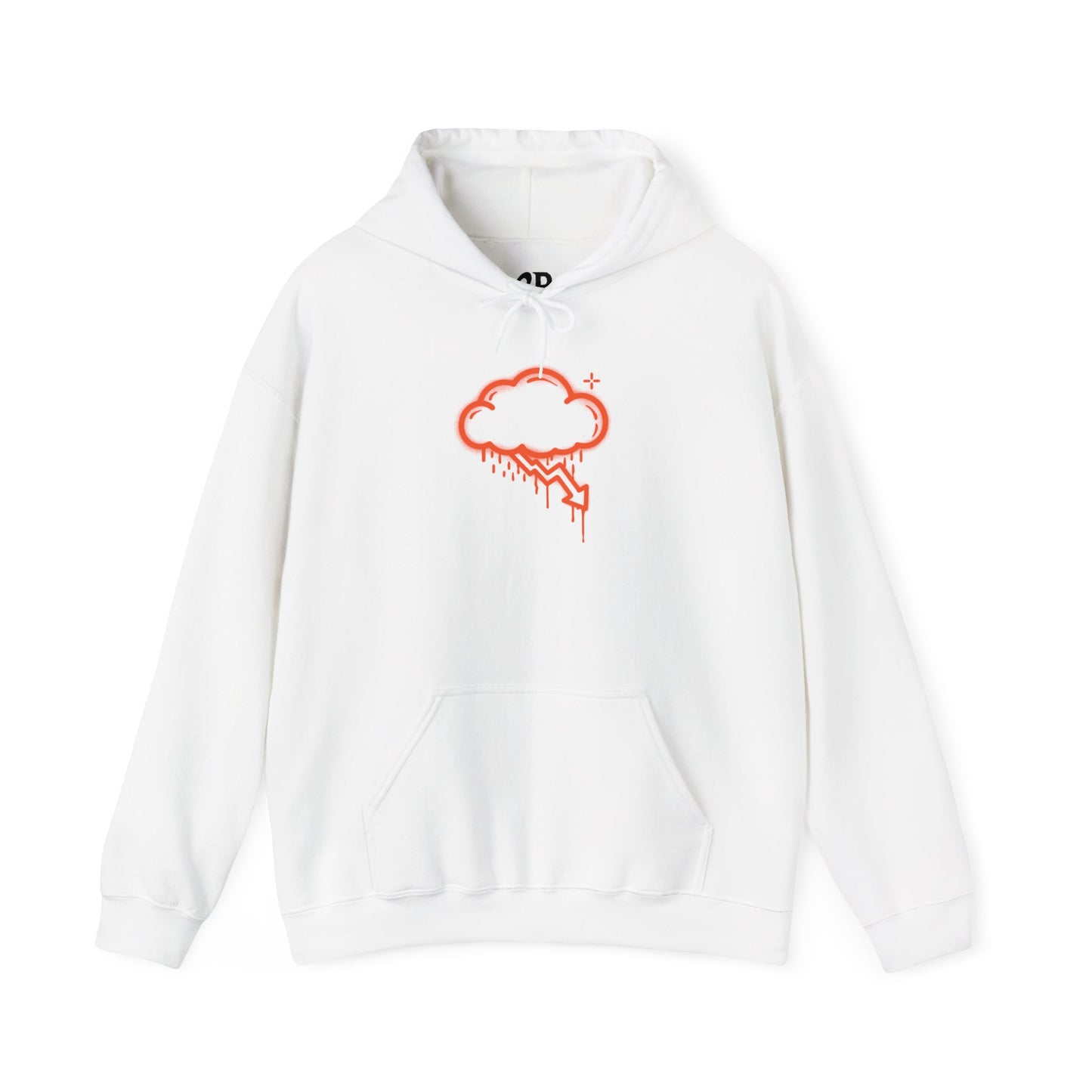 Orange Graffiti Crash Cloud Hoodie (9 Colors)